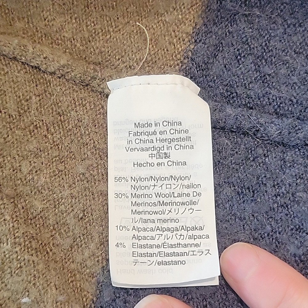 Madewell wool blend Colorblock Cardigan - Picture 2 of 3